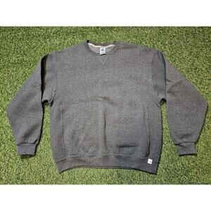 Russell Athletic Sweatshirt Men’s XL Blank 50/50 Vintage Gray Crewneck